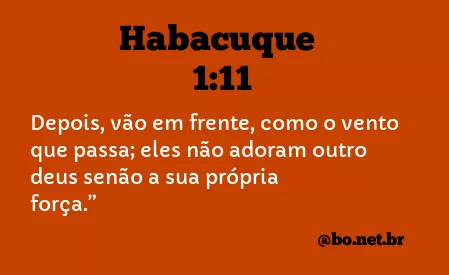 Habacuque 1:11 NTLH