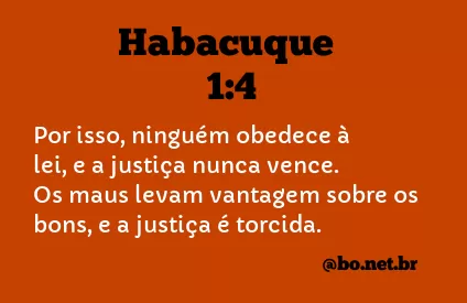 Habacuque 1:4 NTLH