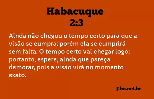 Habacuque 2:3 NTLH