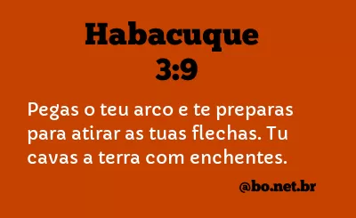 Habacuque 3:9 NTLH