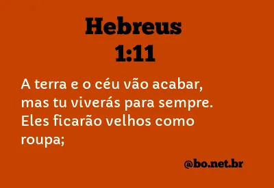 Hebreus 1:11 NTLH