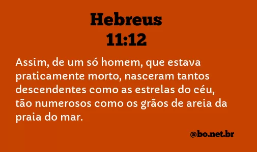 Hebreus 11:12 NTLH