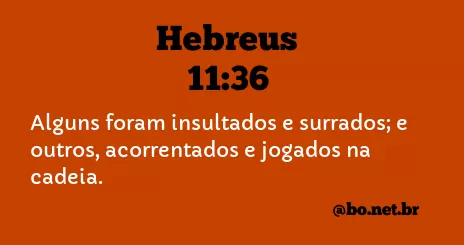 Hebreus 11:36 NTLH