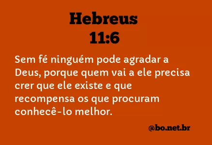 Hebreus 11:6 NTLH
