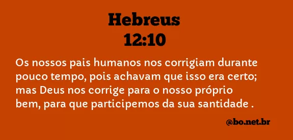 Hebreus 12:10 NTLH