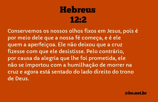 Hebreus 12:2 NTLH