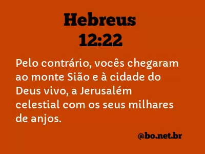 Hebreus 12:22 NTLH
