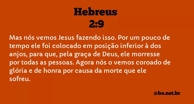 Hebreus 2:9 NTLH