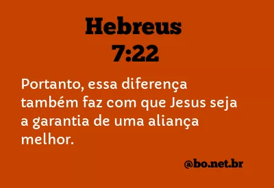 Hebreus 7:22 NTLH