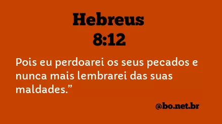 Hebreus 8:12 NTLH