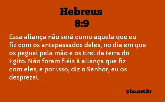 Hebreus 8:9 NTLH