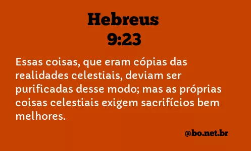Hebreus 9:23 NTLH