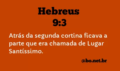 Hebreus 9:3 NTLH