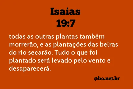 Isaías 19:7 NTLH