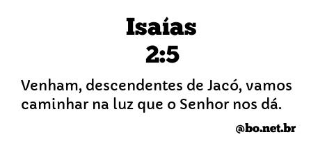 Isaías 2:5 NTLH