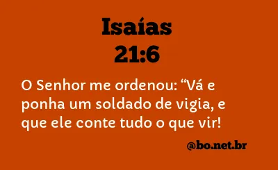 Isaías 21:6 NTLH