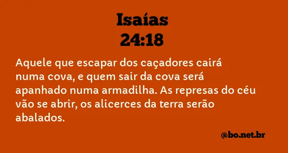 Isaías 24:18 NTLH