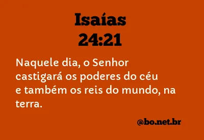 Isaías 24:21 NTLH