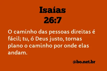 Isaías 26:7 NTLH