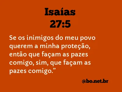 Isaías 27:5 NTLH