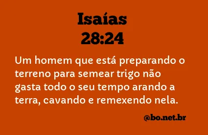 Isaías 28:24 NTLH