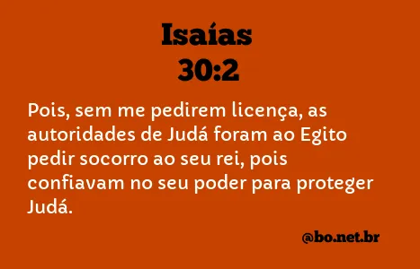 Isaías 30:2 NTLH