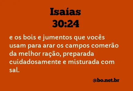 Isaías 30:24 NTLH