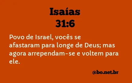 Isaías 31:6 NTLH