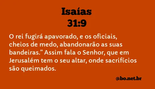 Isaías 31:9 NTLH