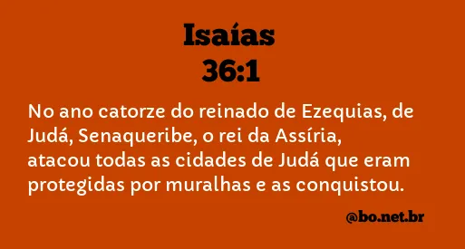 Isaías 36:1 NTLH