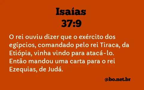 Isaías 37:9 NTLH