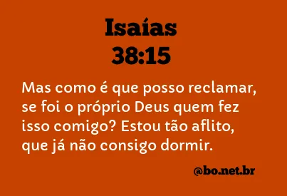 Isaías 38:15 NTLH