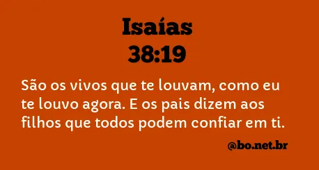 Isaías 38:19 NTLH