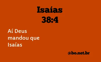 Isaías 38:4 NTLH