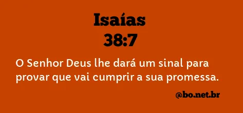 Isaías 38:7 NTLH