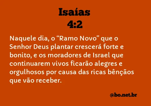 Isaías 4:2 NTLH