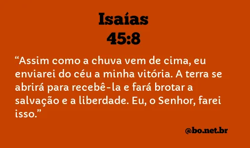 Isaías 45:8 NTLH