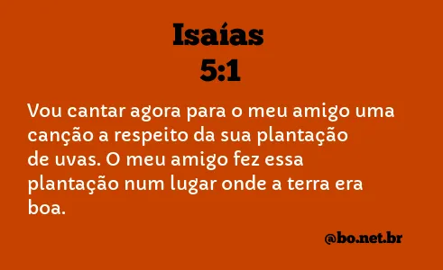 Isaías 5:1 NTLH