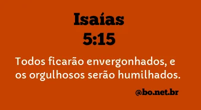 Isaías 5:15 NTLH