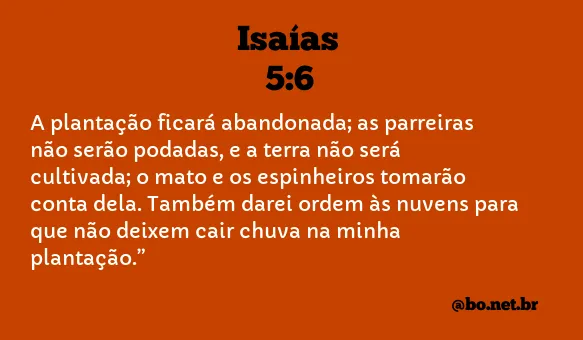 Isaías 5:6 NTLH