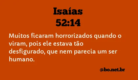 Isaías 52:14 NTLH