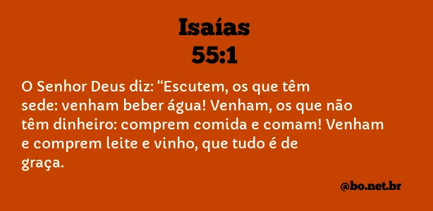 Isaías 55:1 NTLH