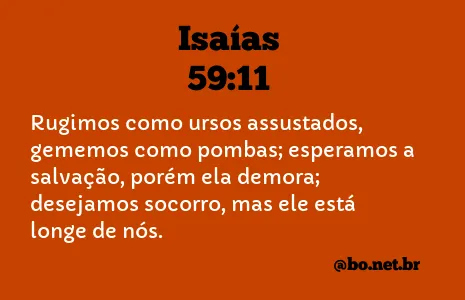 Isaías 59:11 NTLH