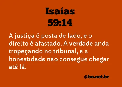 Isaías 59:14 NTLH