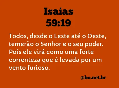 Isaías 59:19 NTLH