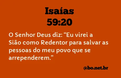 Isaías 59:20 NTLH