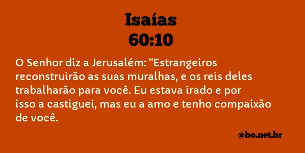 Isaías 60:10 NTLH