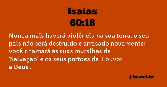 Isaías 60:18 NTLH