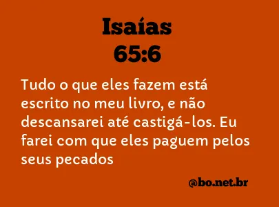 Isaías 65:6 NTLH