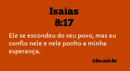 Isaías 8:17 NTLH